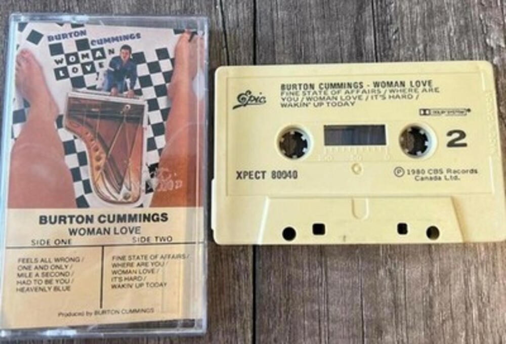 Burton Cummings - Woman Love Cassette Tape VG+ C9